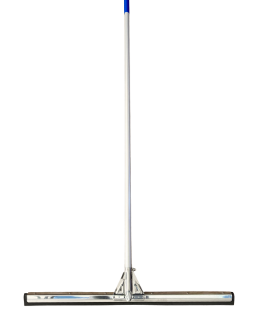 JALADOR DE AGUA DOBLE GOMA EBA C/ MANGO DE ALUMINIO ESTRIADO Y BASE DE ACERO INOX 75 CM