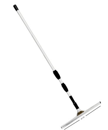 LIMPIADOR DE LUNAS DE 40 CM C/BASE DE METAL CON EXTENSIÓN TELESCÓPICA