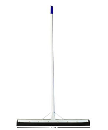 JALADOR DE AGUA DOBLE GOMA C/MANGO DE ALUMINIO Y BASE ACERO ZINCADO DE 60 CM