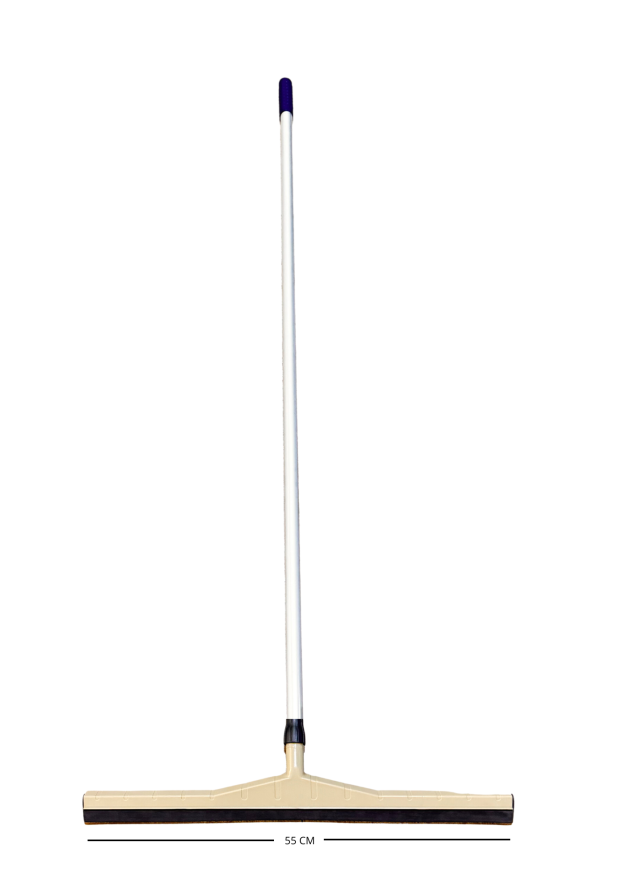 JALADOR DE AGUA DOBLE GOMA C/ MANGO DE ALUMINIO Y BASE PLÁSTICA DE 55 CM
