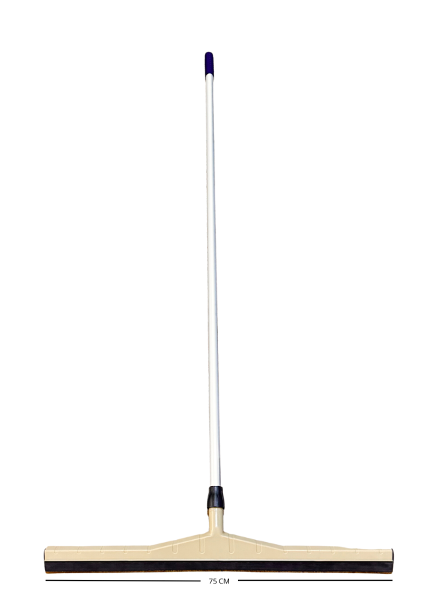 JALADOR DE AGUA DOBLE GOMA C/ MANGO DE ALUMINIO Y BASE PLÁSTICA DE 75 CM