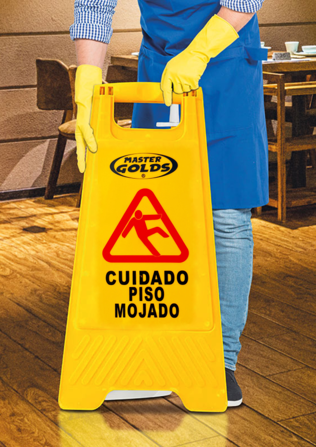 SEÑAL DE PISO MOJADO (LETRERO) - Imagen 3